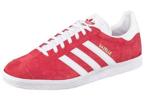 adidas originals gazelle schuhe herren echtleder-sneaker turnschuhe rot bb5263|adidas gazelle originals.